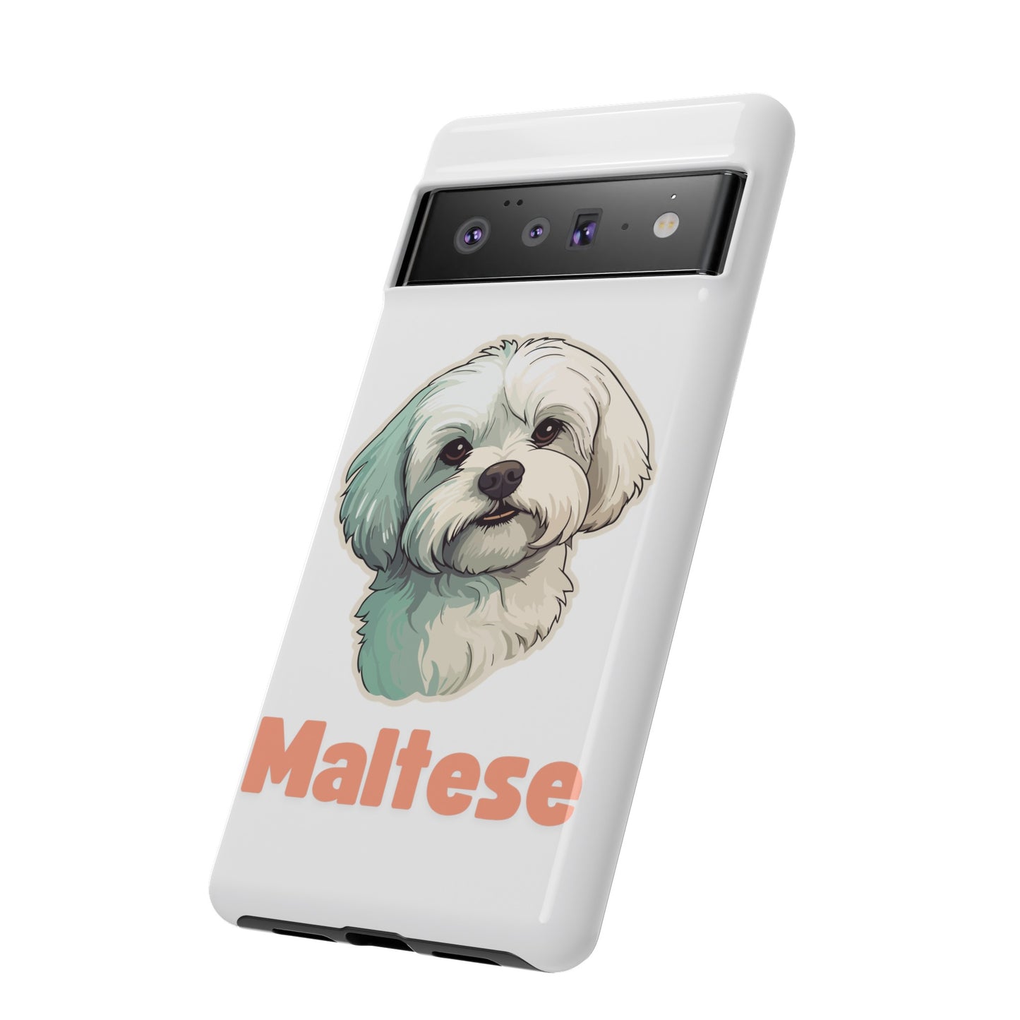 Maltese Tough Phone Case - Pink