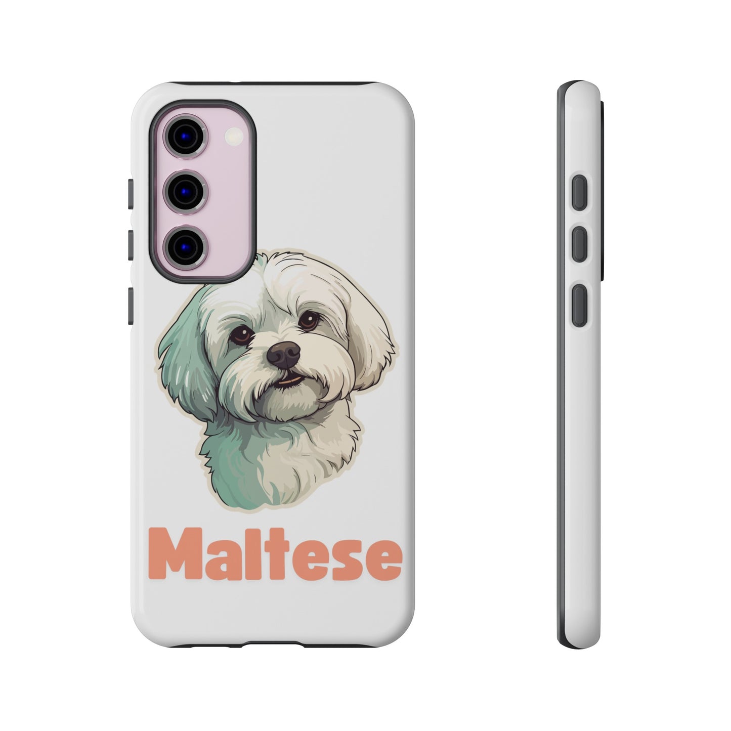 Maltese Tough Phone Case - Pink