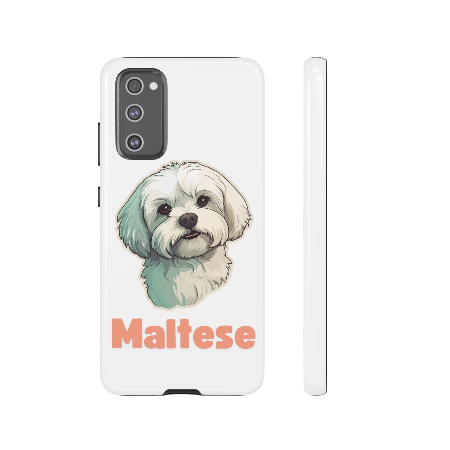 Maltese Tough Phone Case - Pink