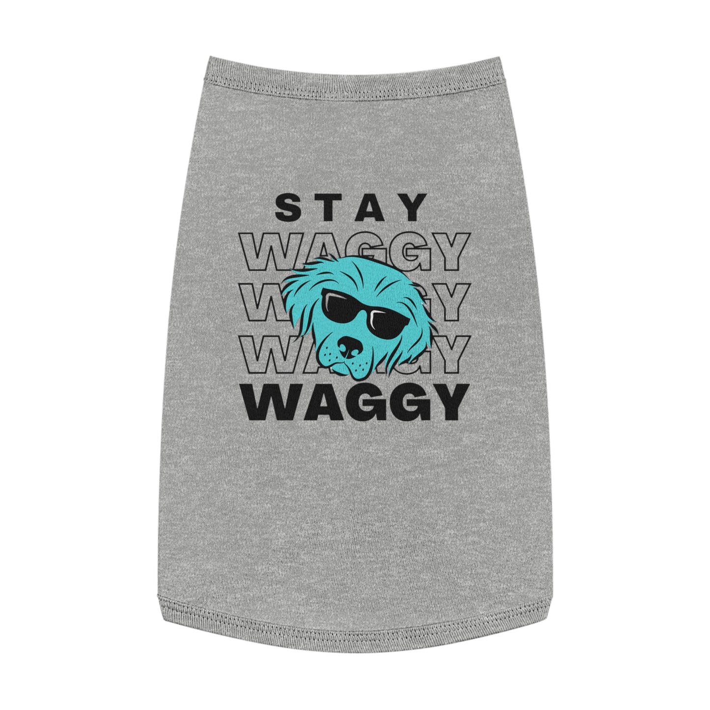 Stay Waggy Dog T-Shirt - Blue