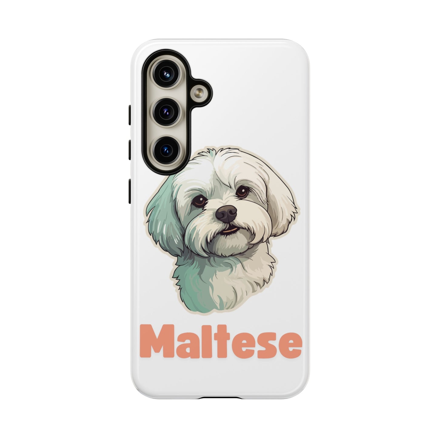 Maltese Tough Phone Case - Pink