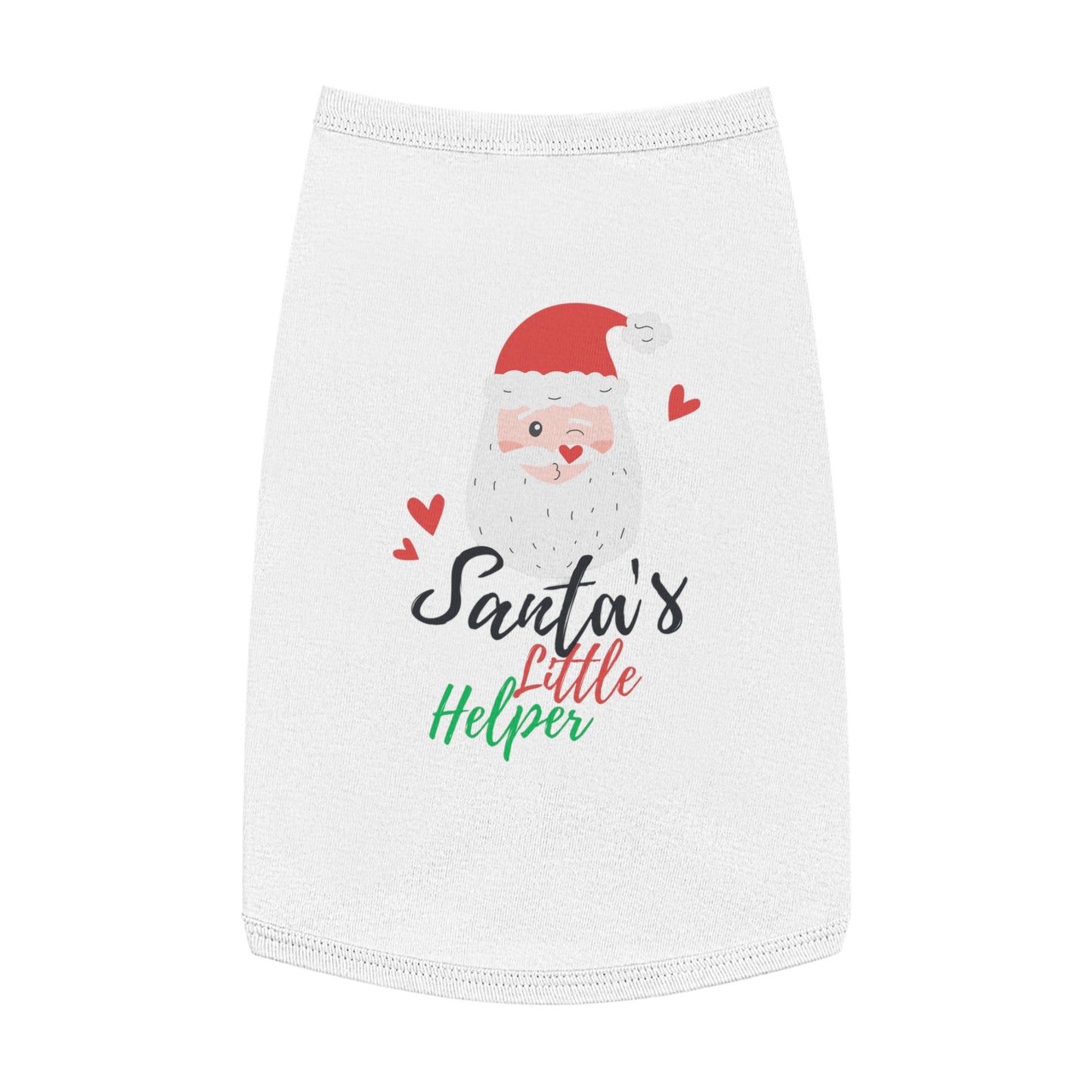 Santas Little Helper Christmas Dog T-Shirt