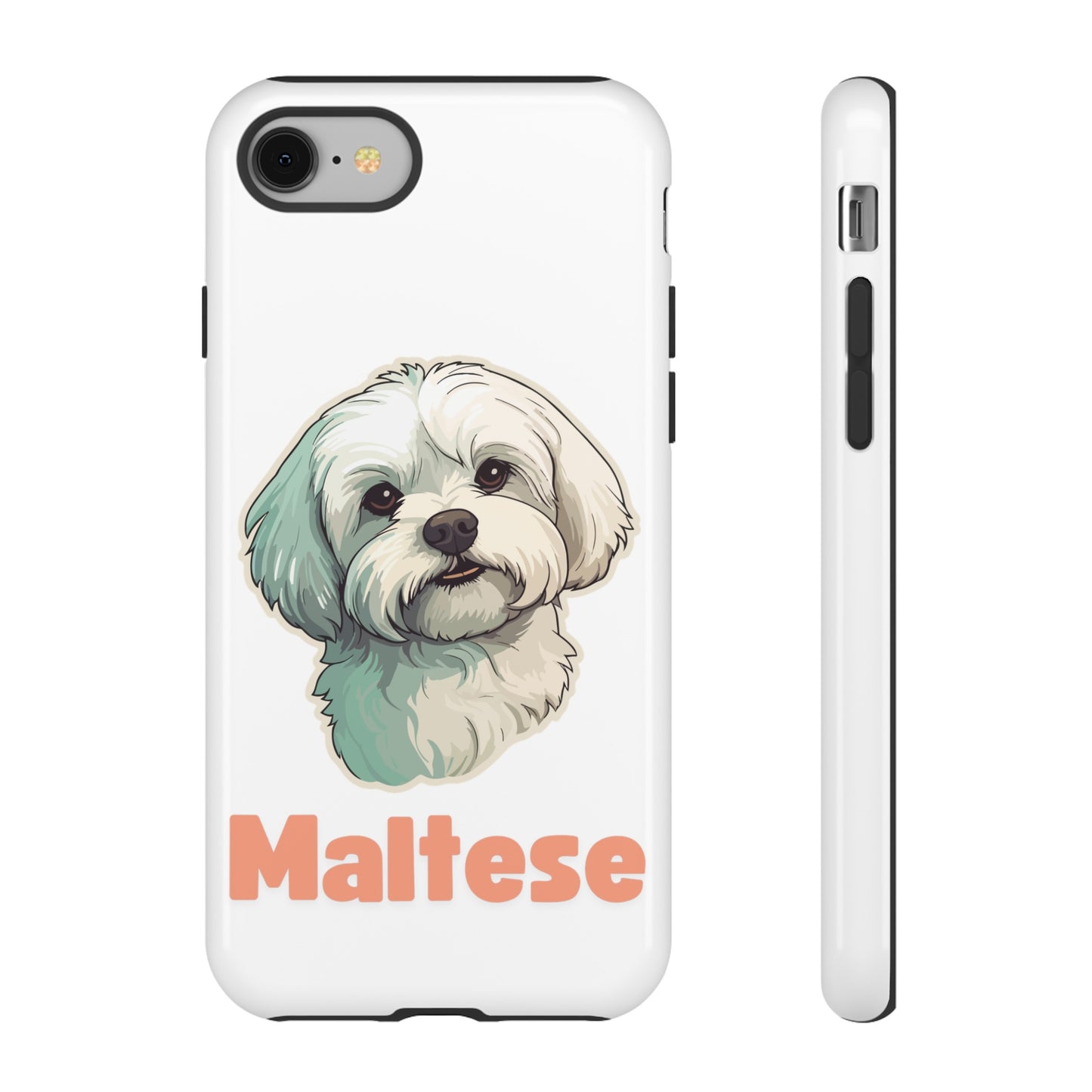 Maltese Tough Phone Case - Pink