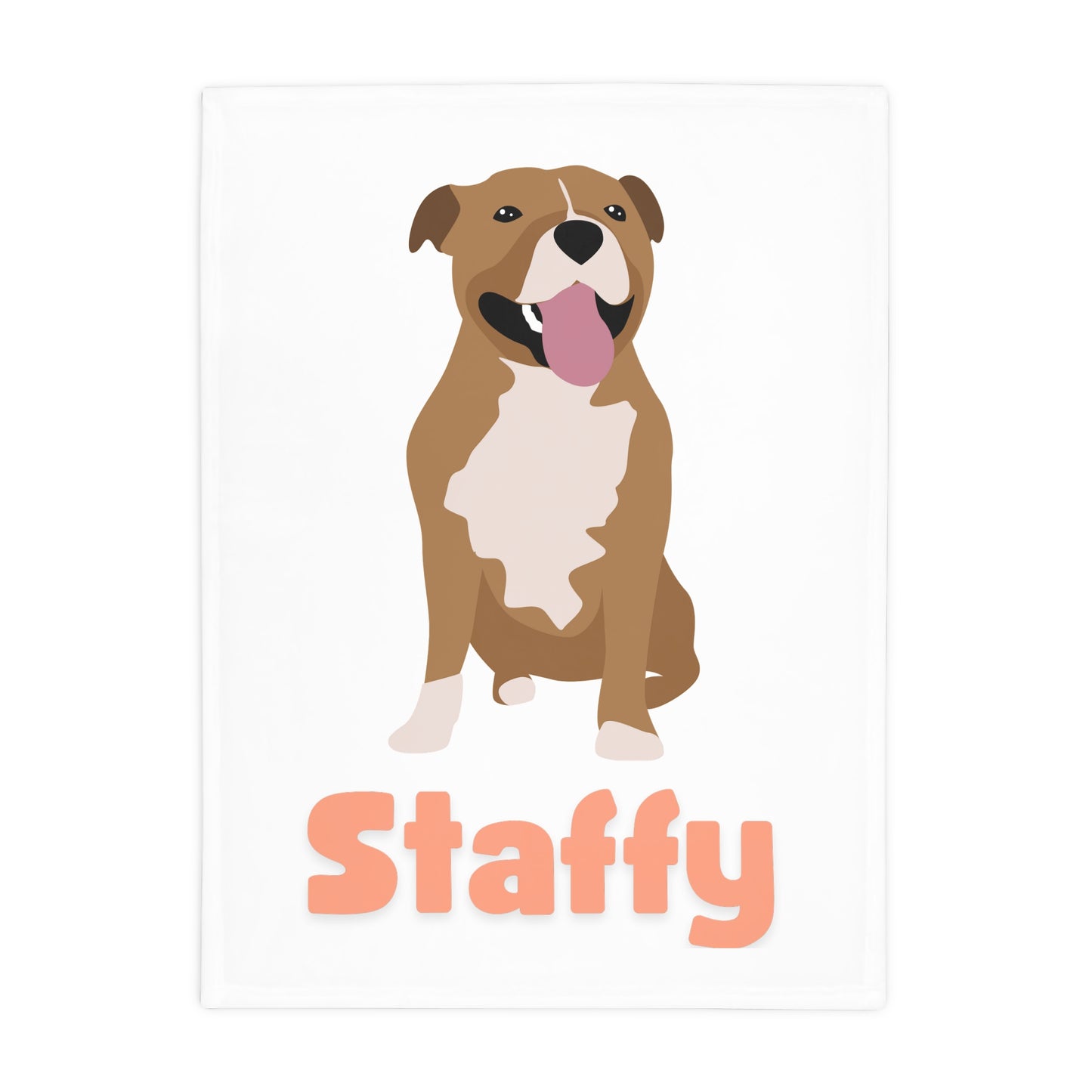 Staffy Pet Blanket - Pink