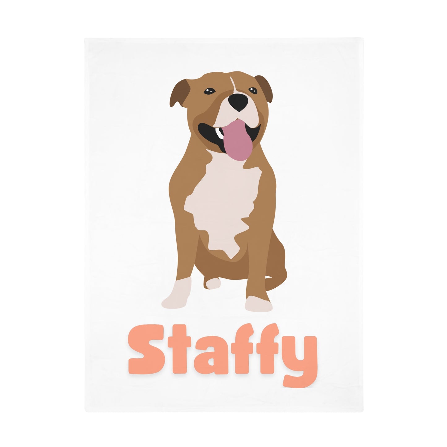 Staffy Pet Blanket - Pink