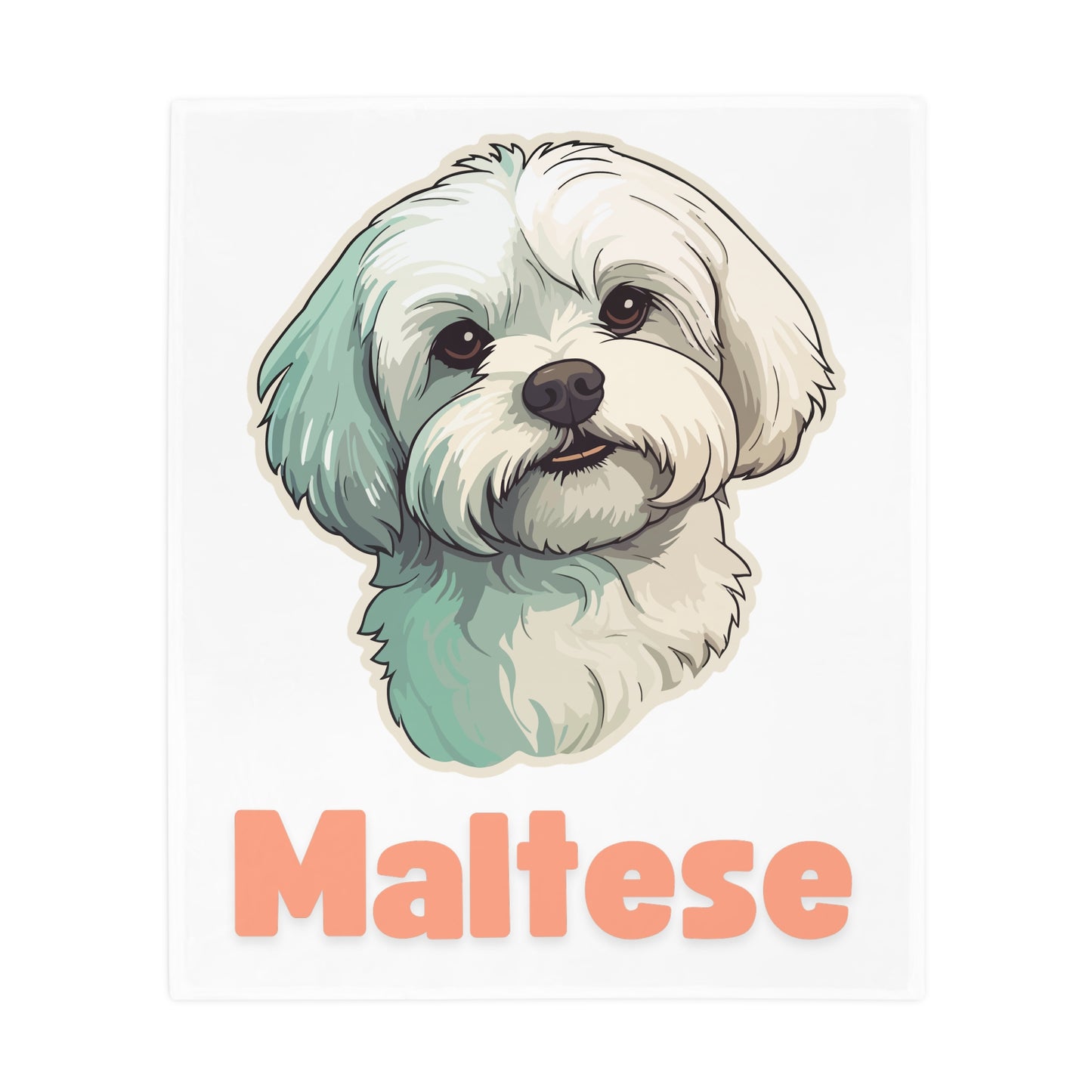 Maltese Pet Blanket - pink