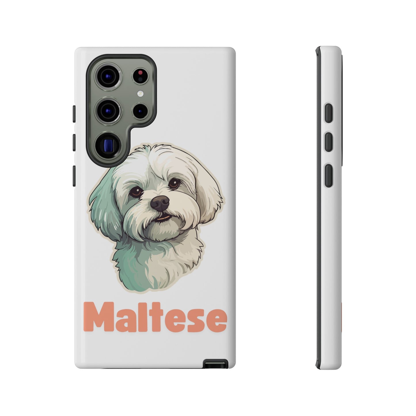 Maltese Tough Phone Case - Pink