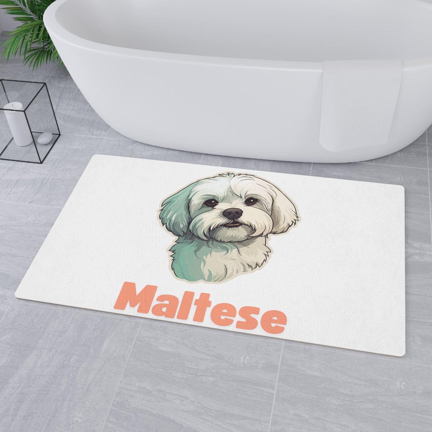 Maltese Pet Mat - Pink