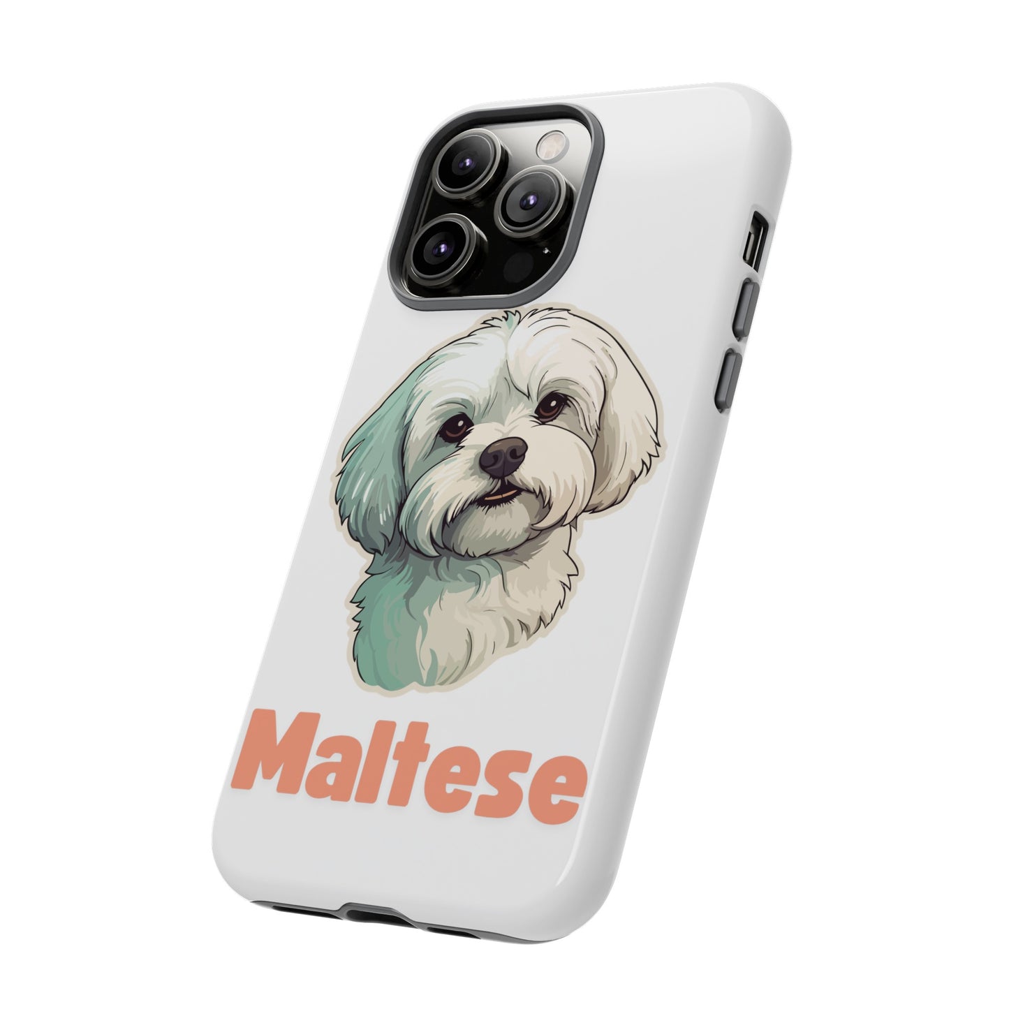 Maltese Tough Phone Case - Pink