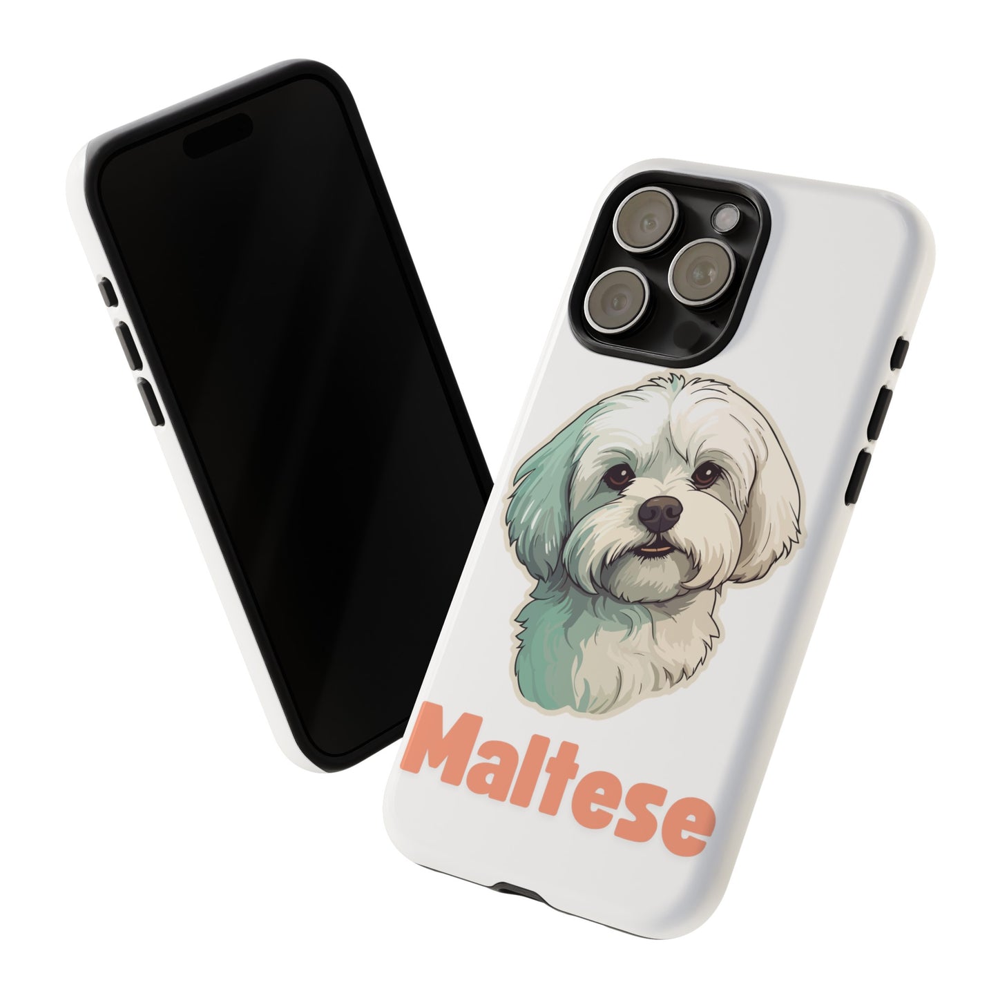 Maltese Tough Phone Case - Pink