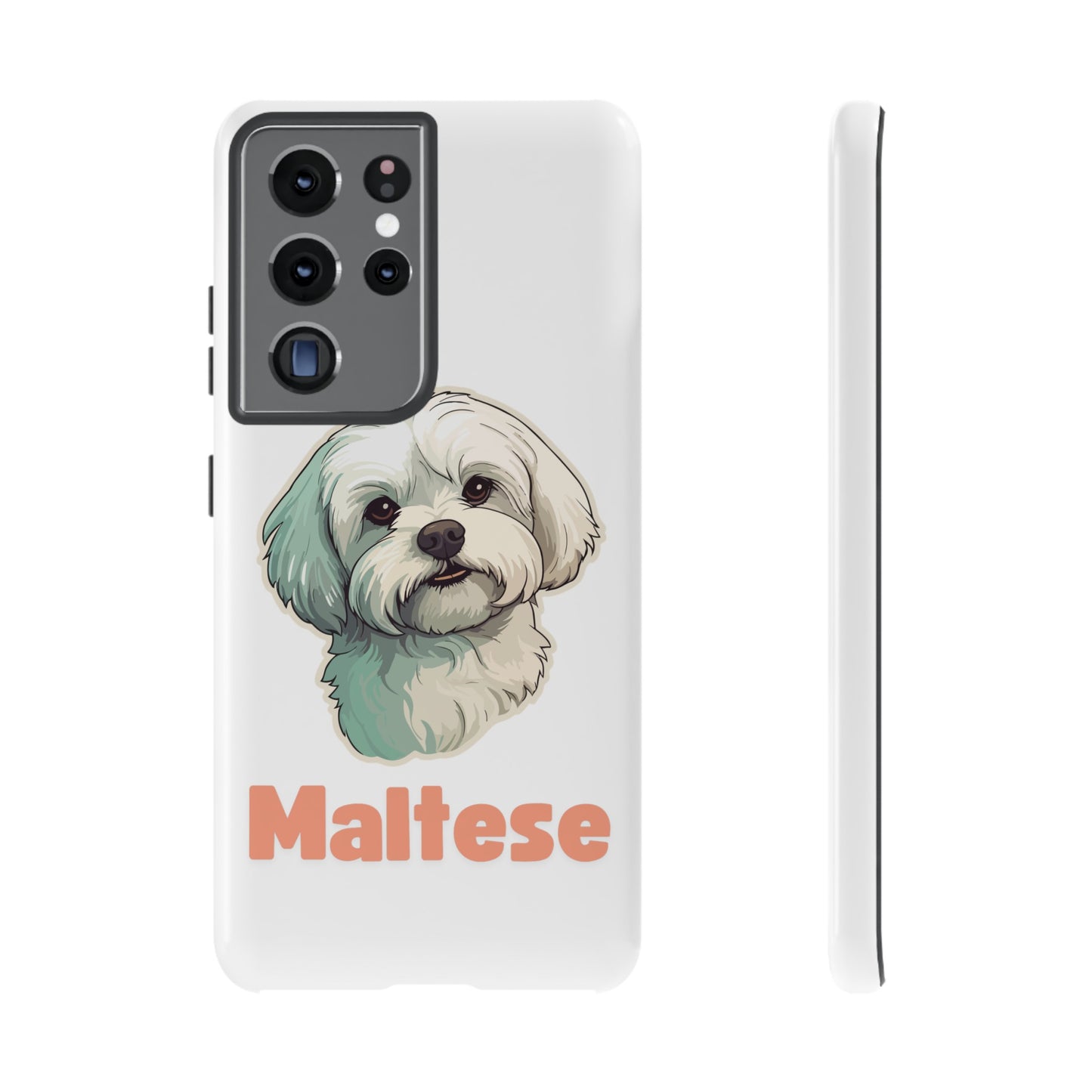 Maltese Tough Phone Case - Pink