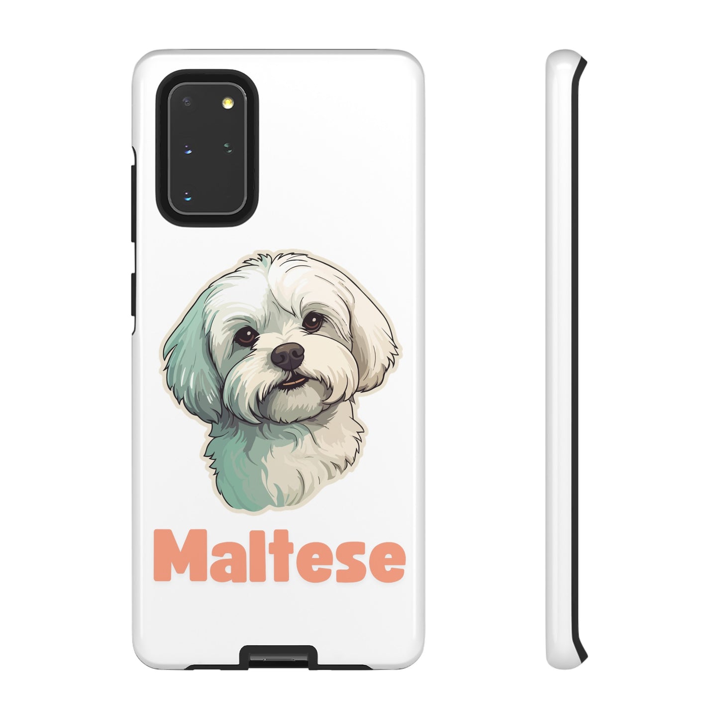 Maltese Tough Phone Case - Pink