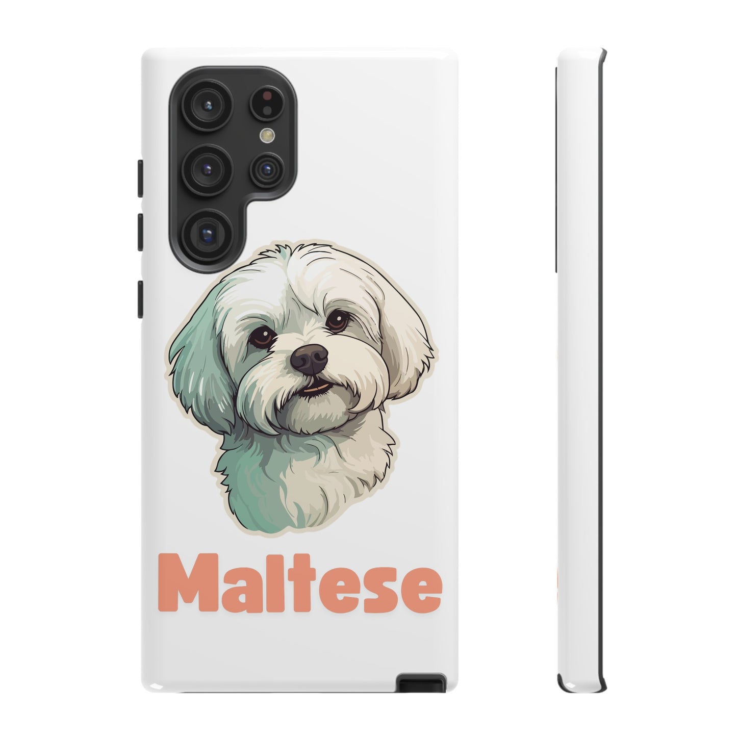 Maltese Tough Phone Case - Pink