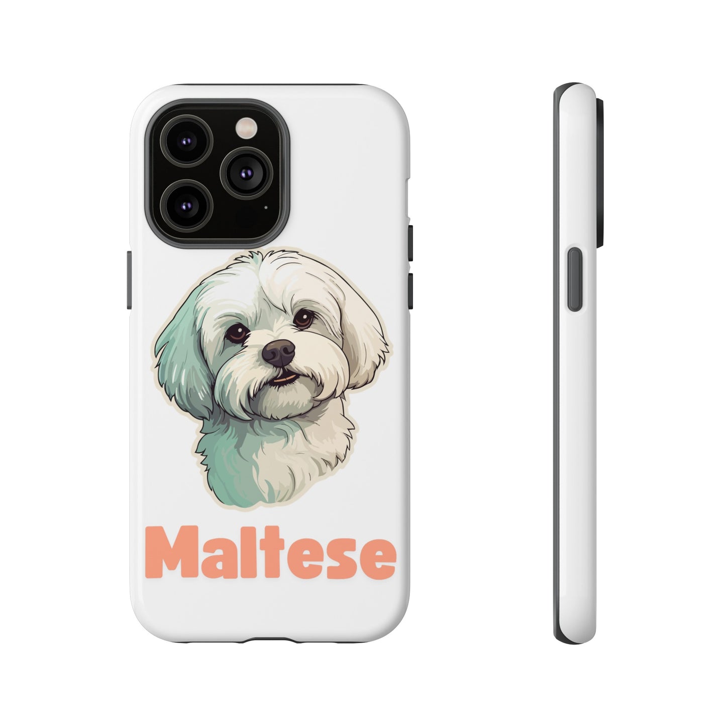 Maltese Tough Phone Case - Pink