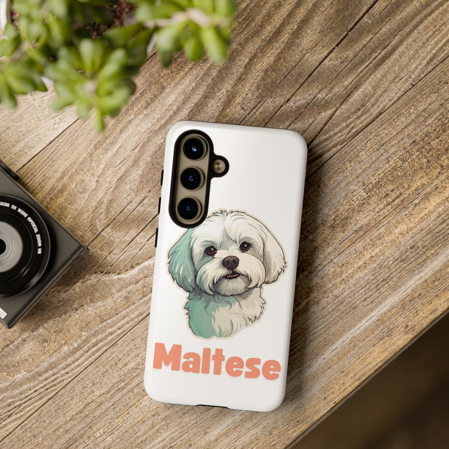 Maltese Tough Phone Case - Pink