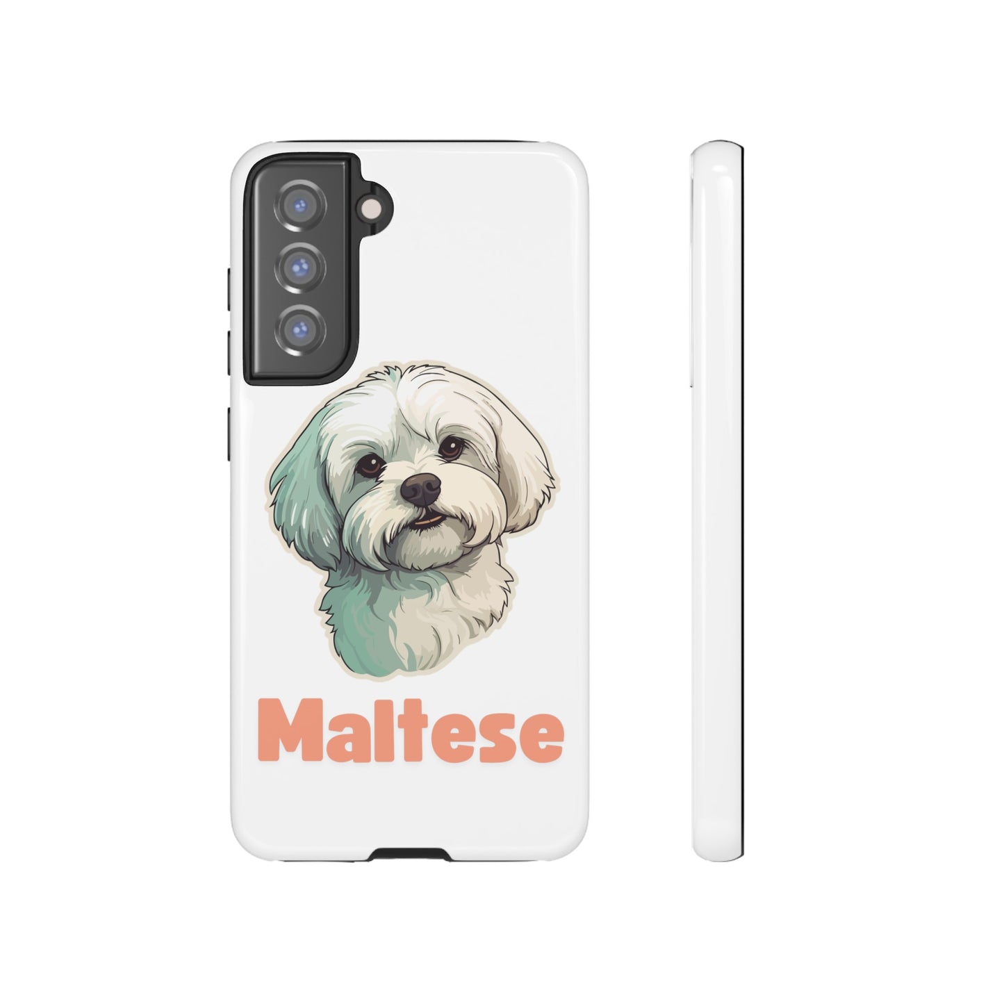 Maltese Tough Phone Case - Pink