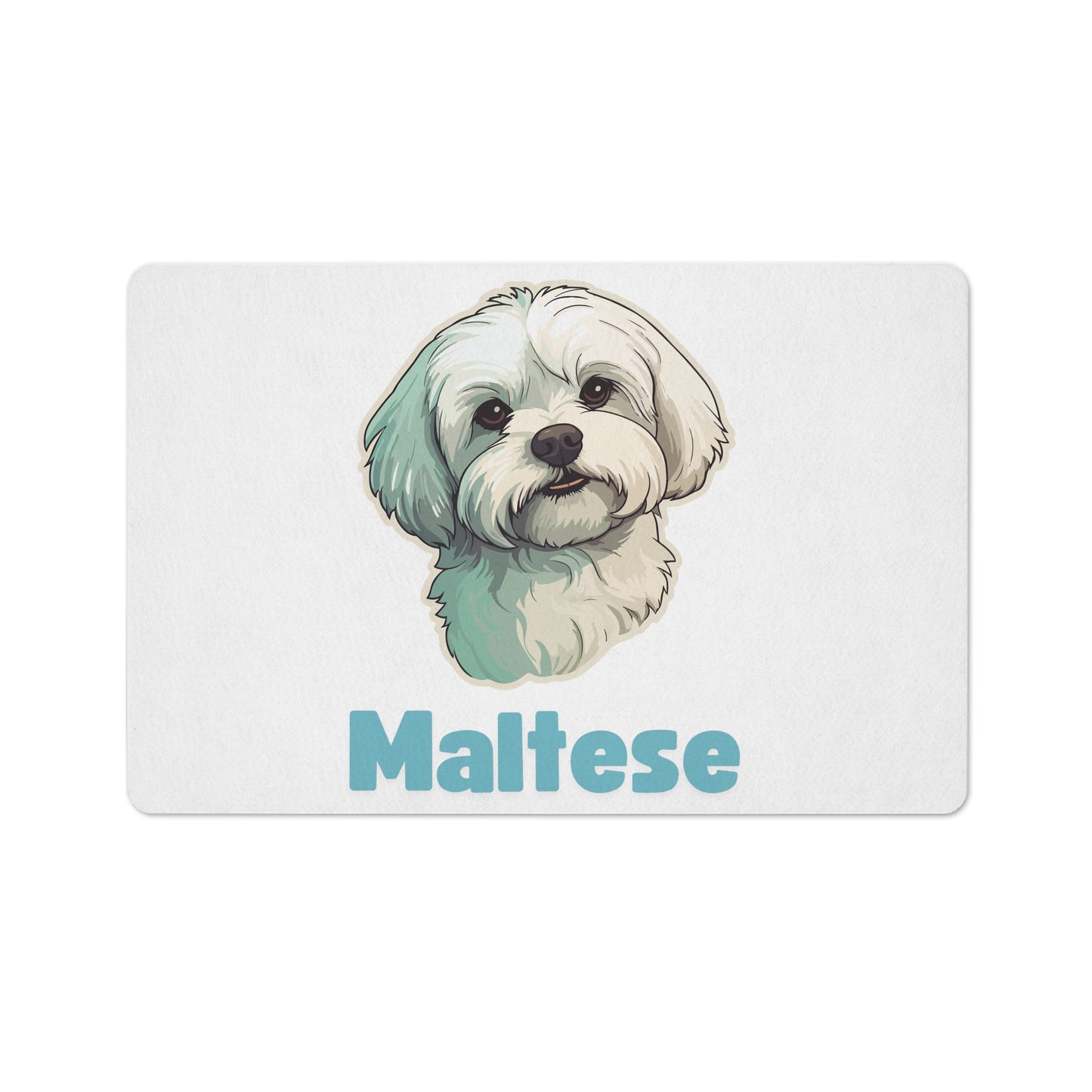 Maltese Pet Mat - Blue