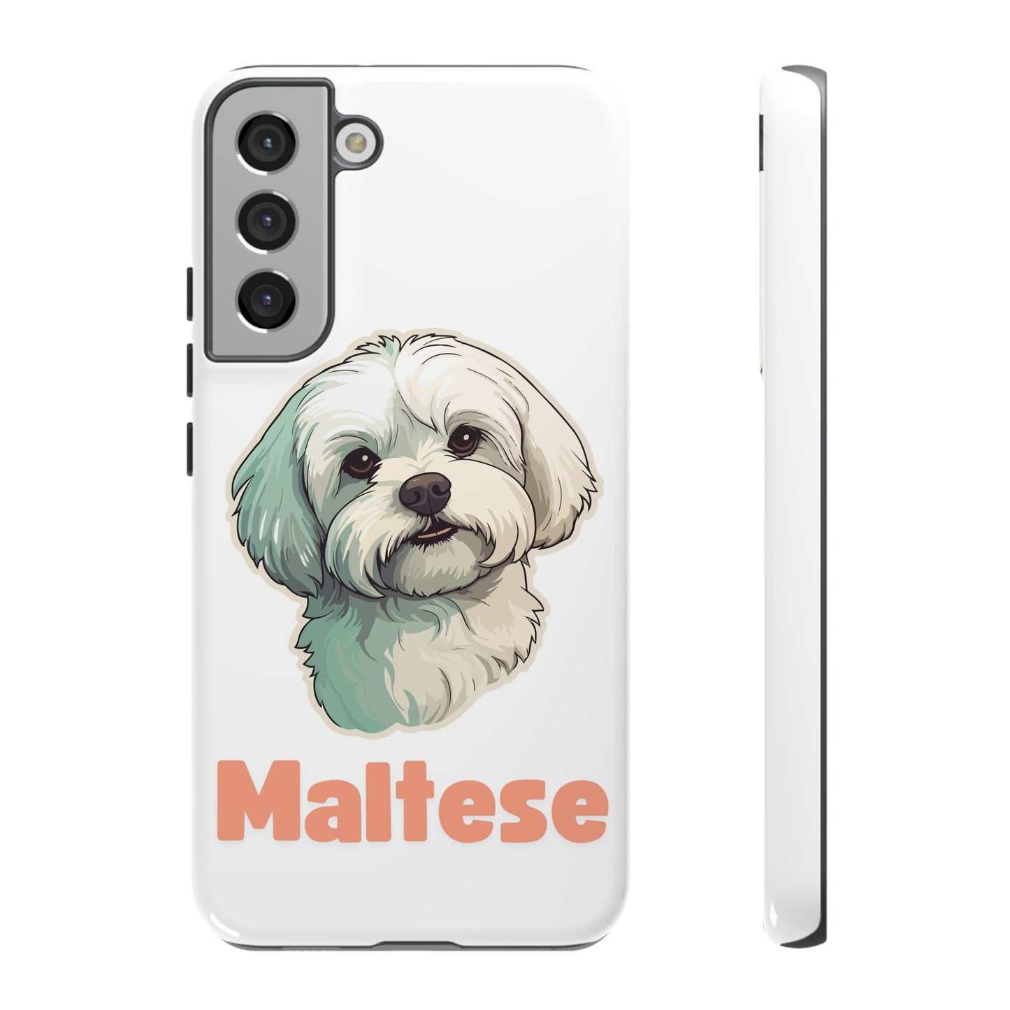 Maltese Tough Phone Case - Pink