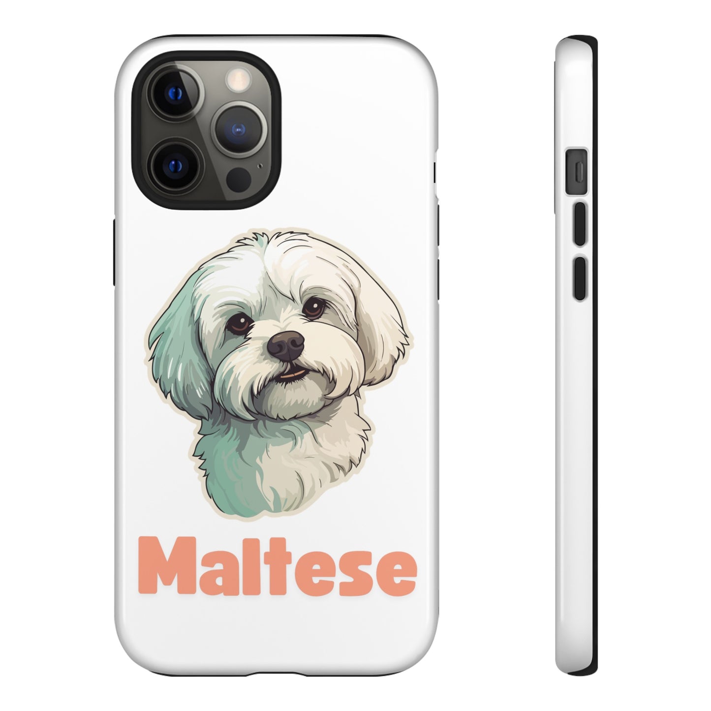 Maltese Tough Phone Case - Pink