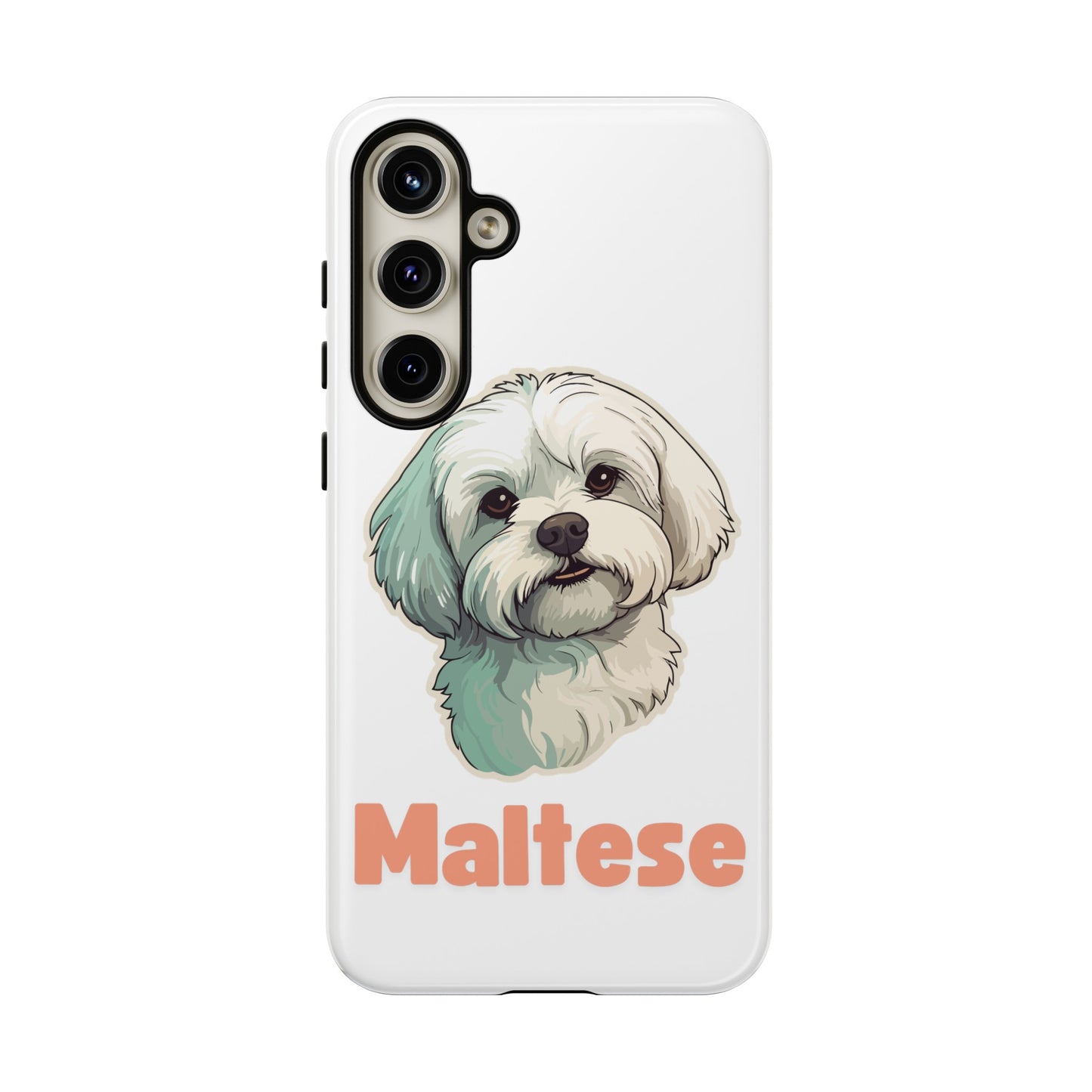 Maltese Tough Phone Case - Pink