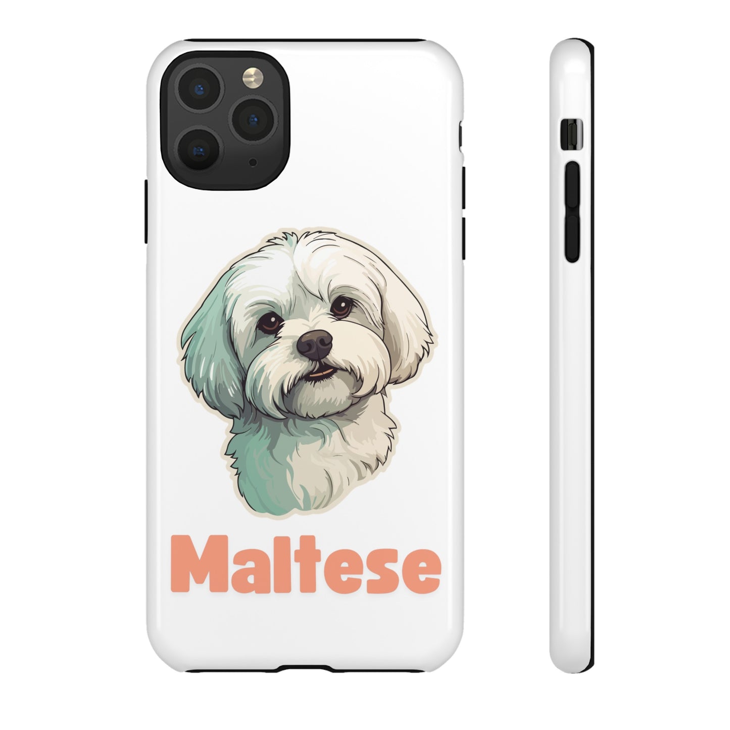 Maltese Tough Phone Case - Pink