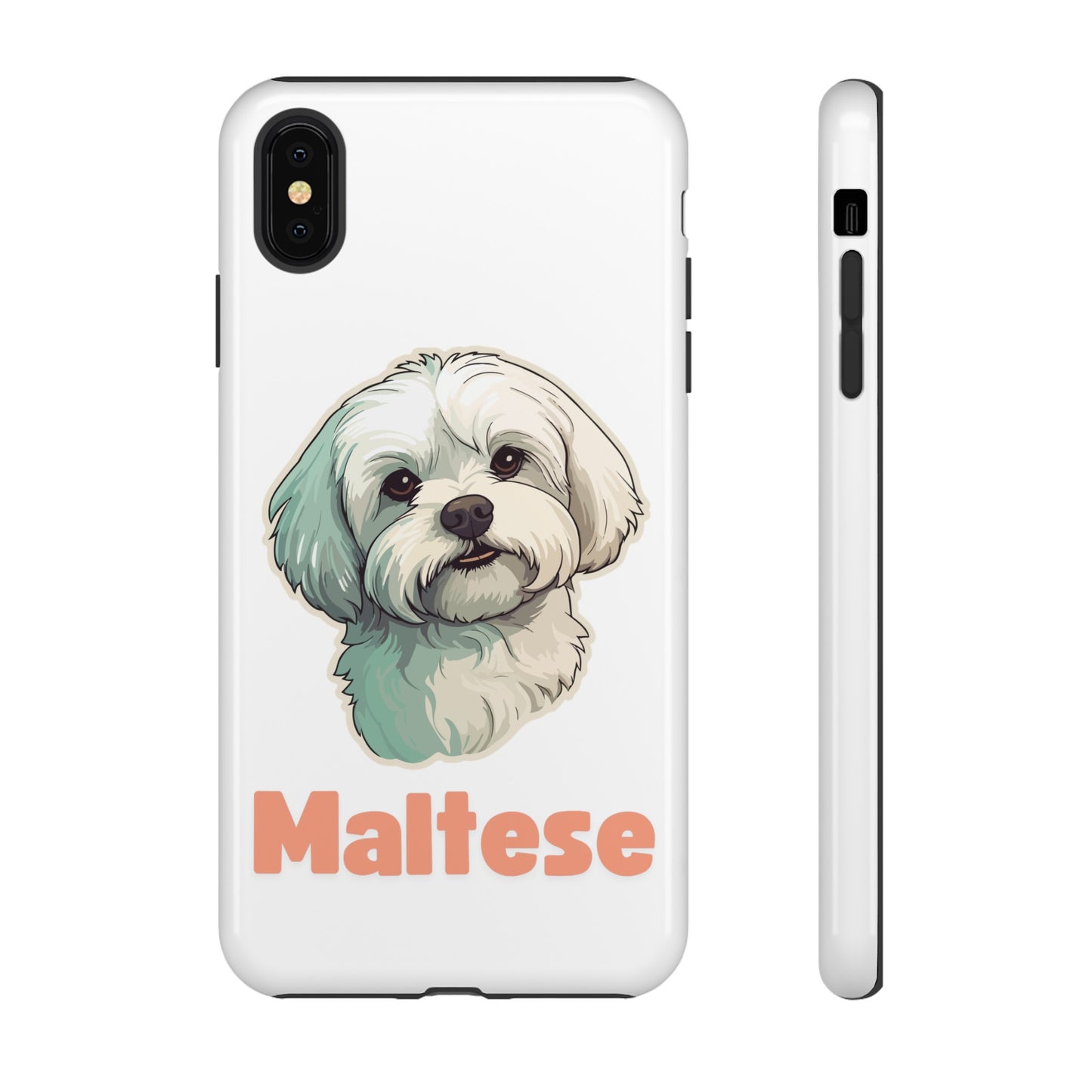 Maltese Tough Phone Case - Pink