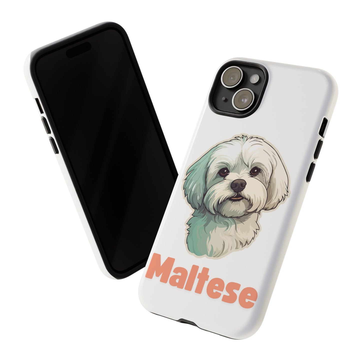 Maltese Tough Phone Case - Pink