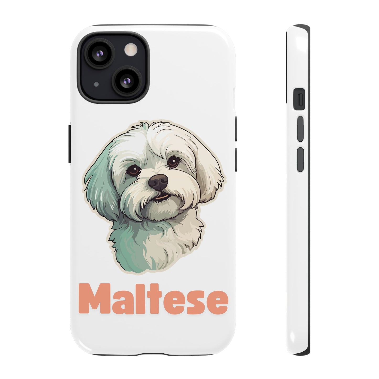 Maltese Tough Phone Case - Pink