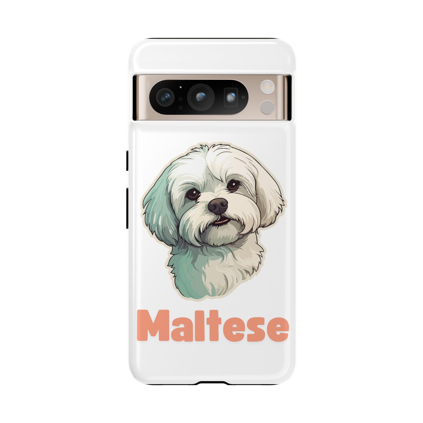 Maltese Tough Phone Case - Pink