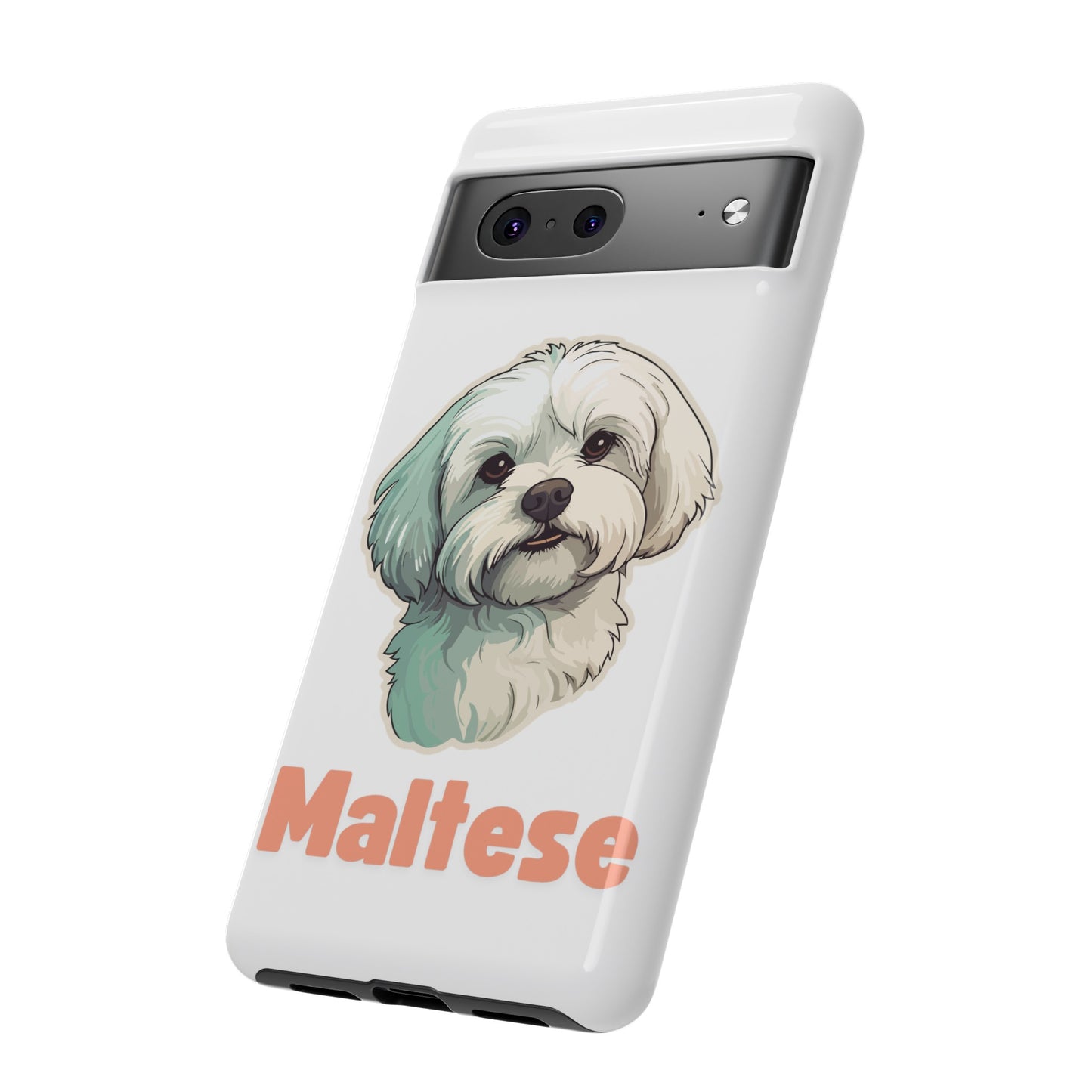 Maltese Tough Phone Case - Pink