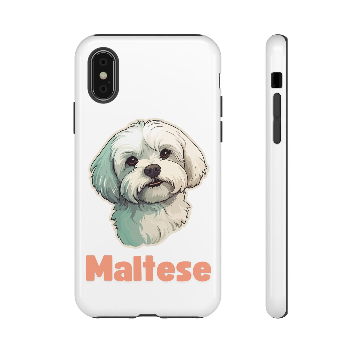 Maltese Tough Phone Case - Pink