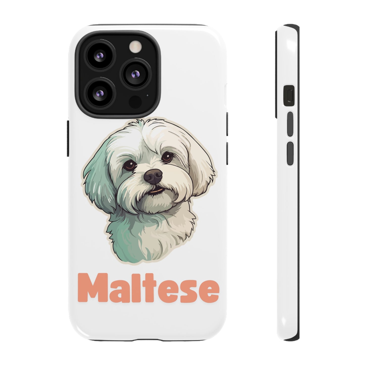 Maltese Tough Phone Case - Pink