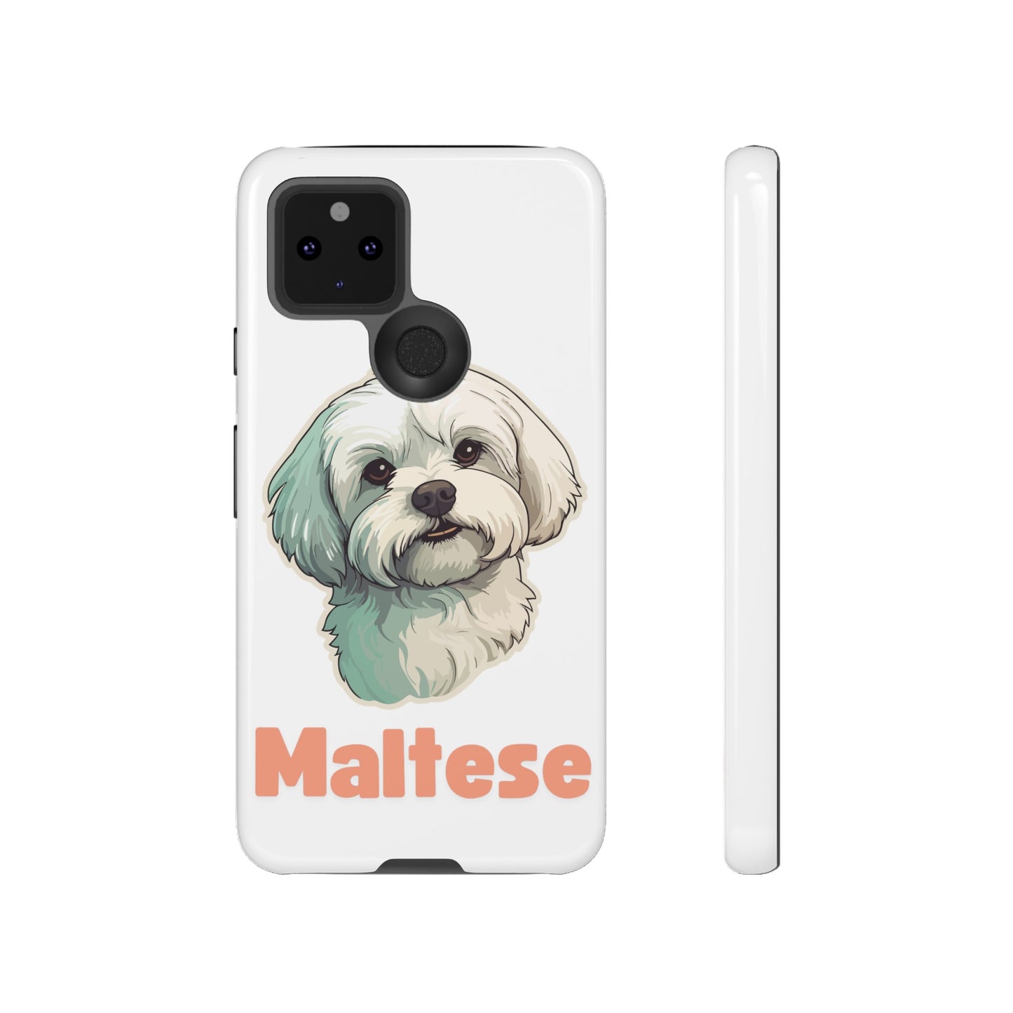 Maltese Tough Phone Case - Pink