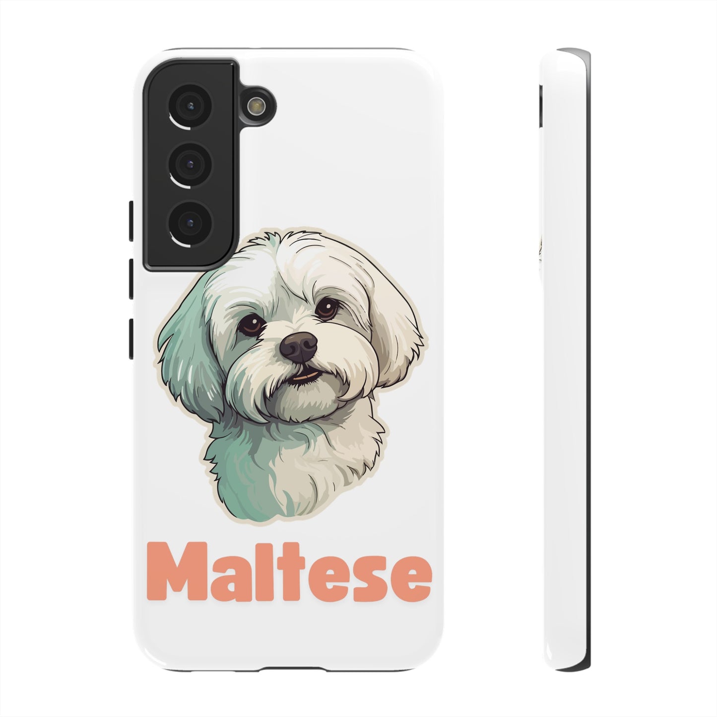 Maltese Tough Phone Case - Pink