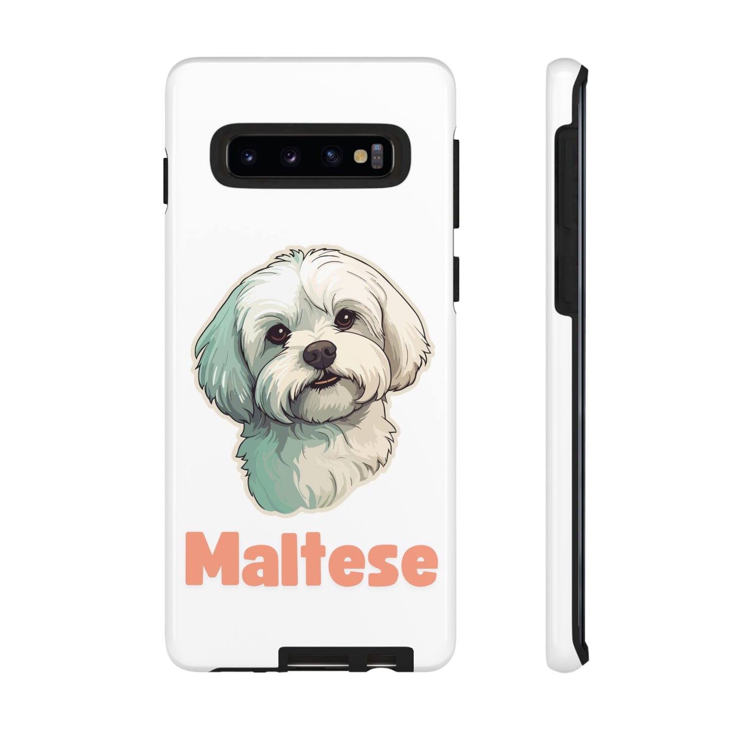 Maltese Tough Phone Case - Pink