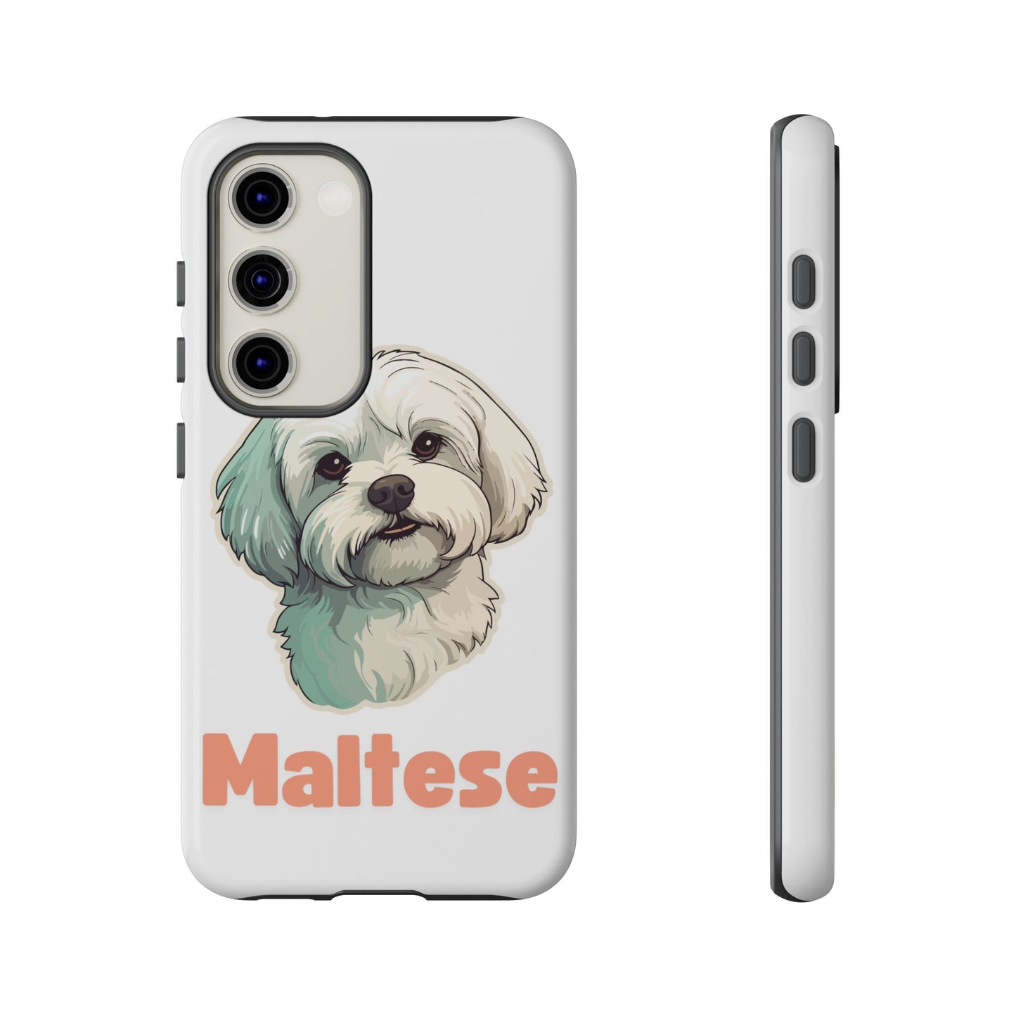 Maltese Tough Phone Case - Pink