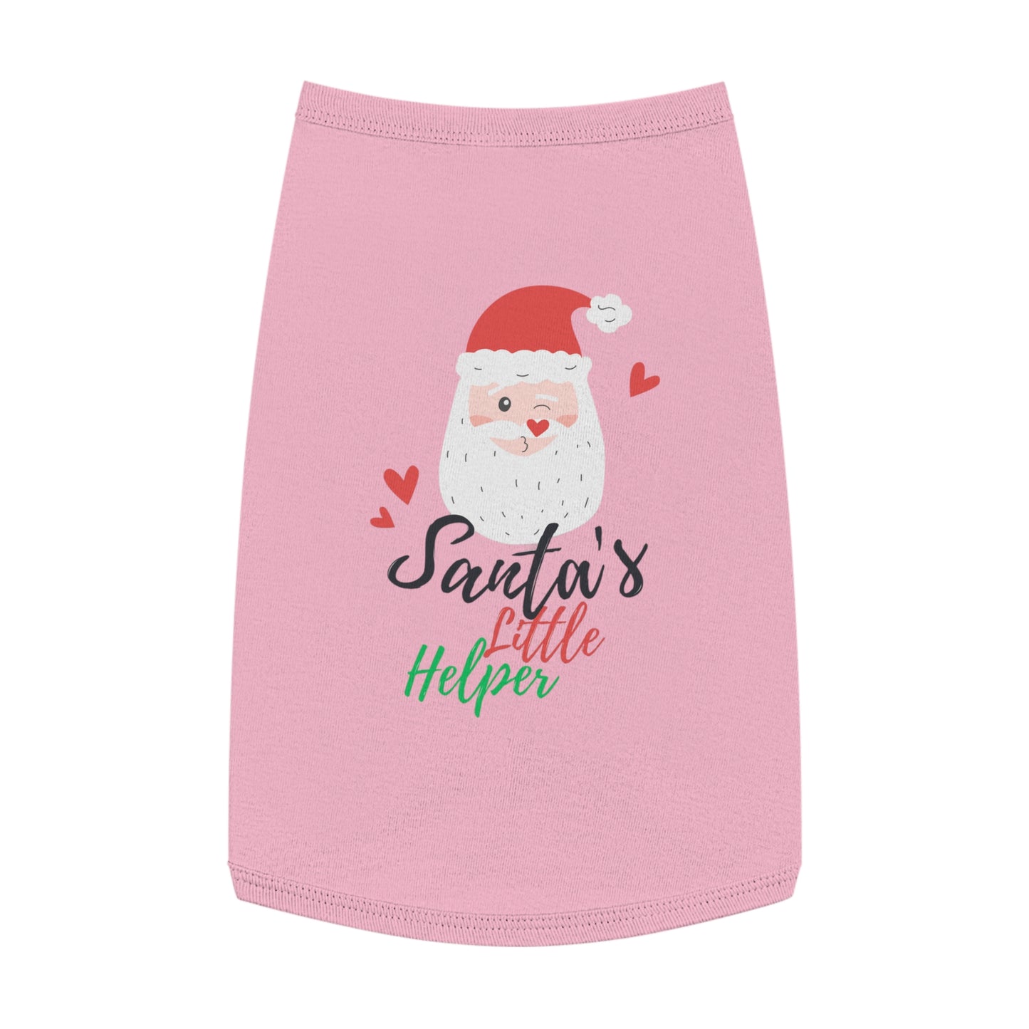 Santas Little Helper Christmas Dog T-Shirt