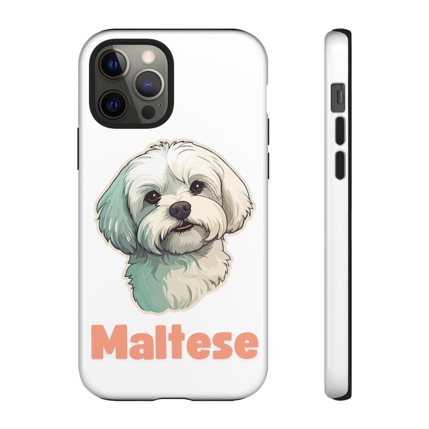 Maltese Tough Phone Case - Pink