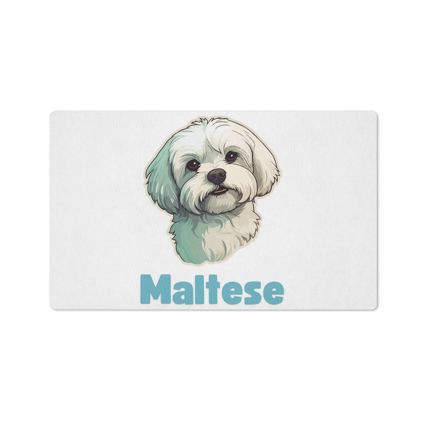 Maltese Pet Mat - Blue