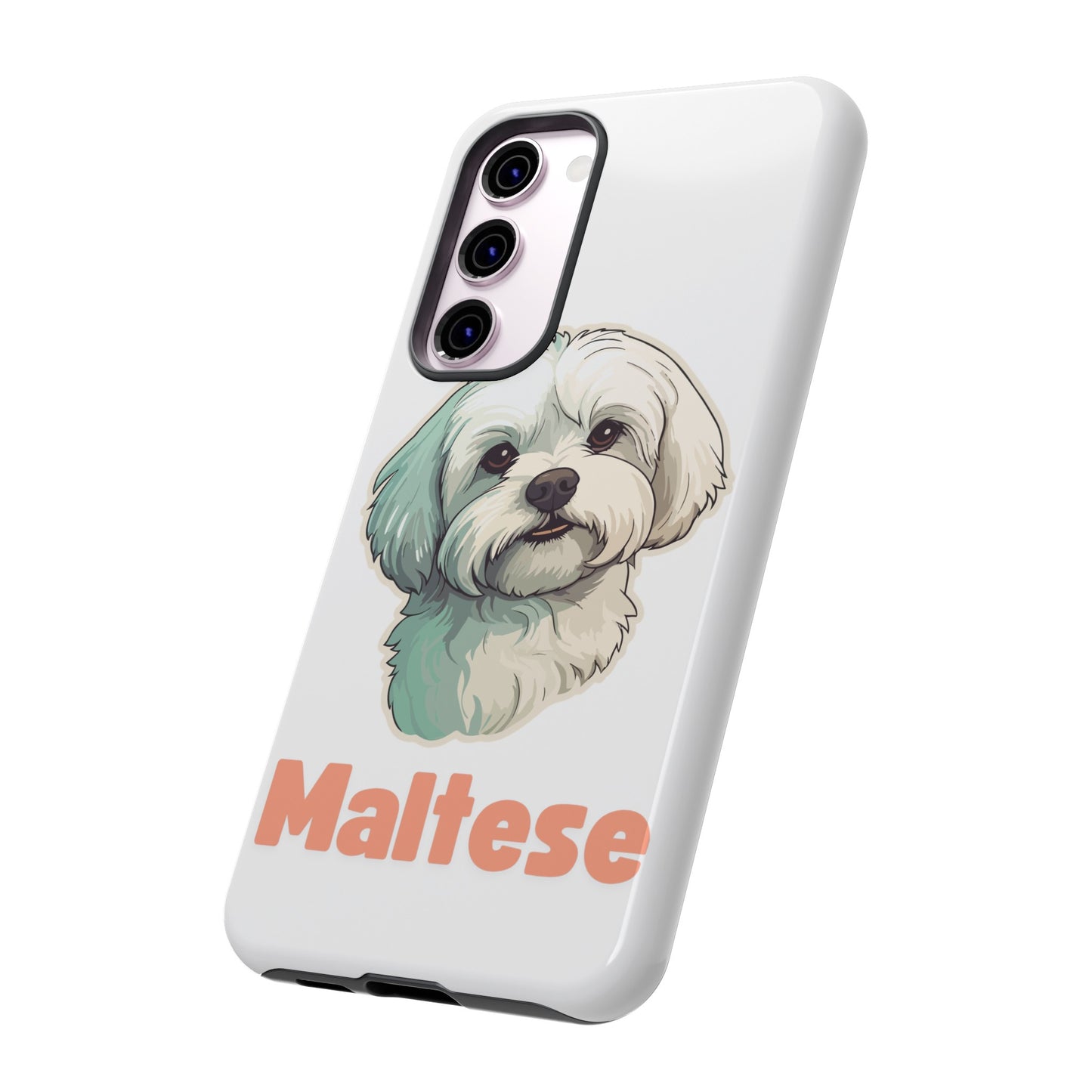 Maltese Tough Phone Case - Pink