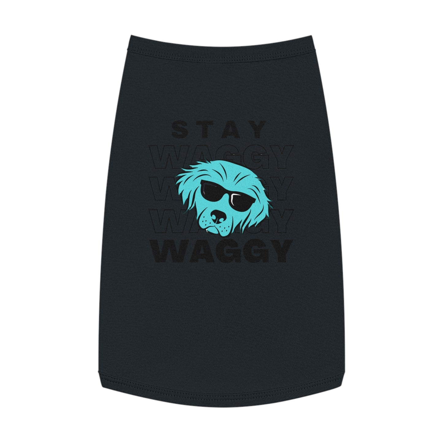 Stay Waggy Dog T-Shirt - Blue