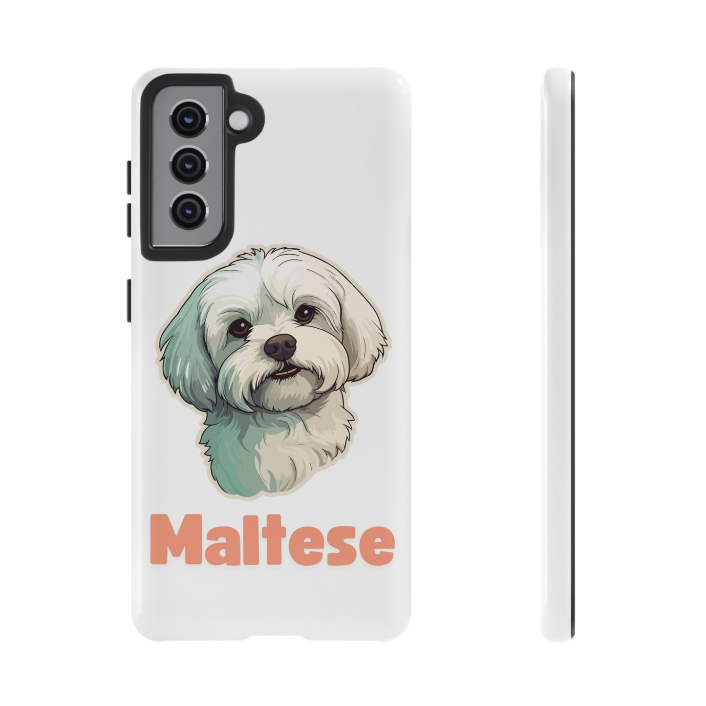 Maltese Tough Phone Case - Pink