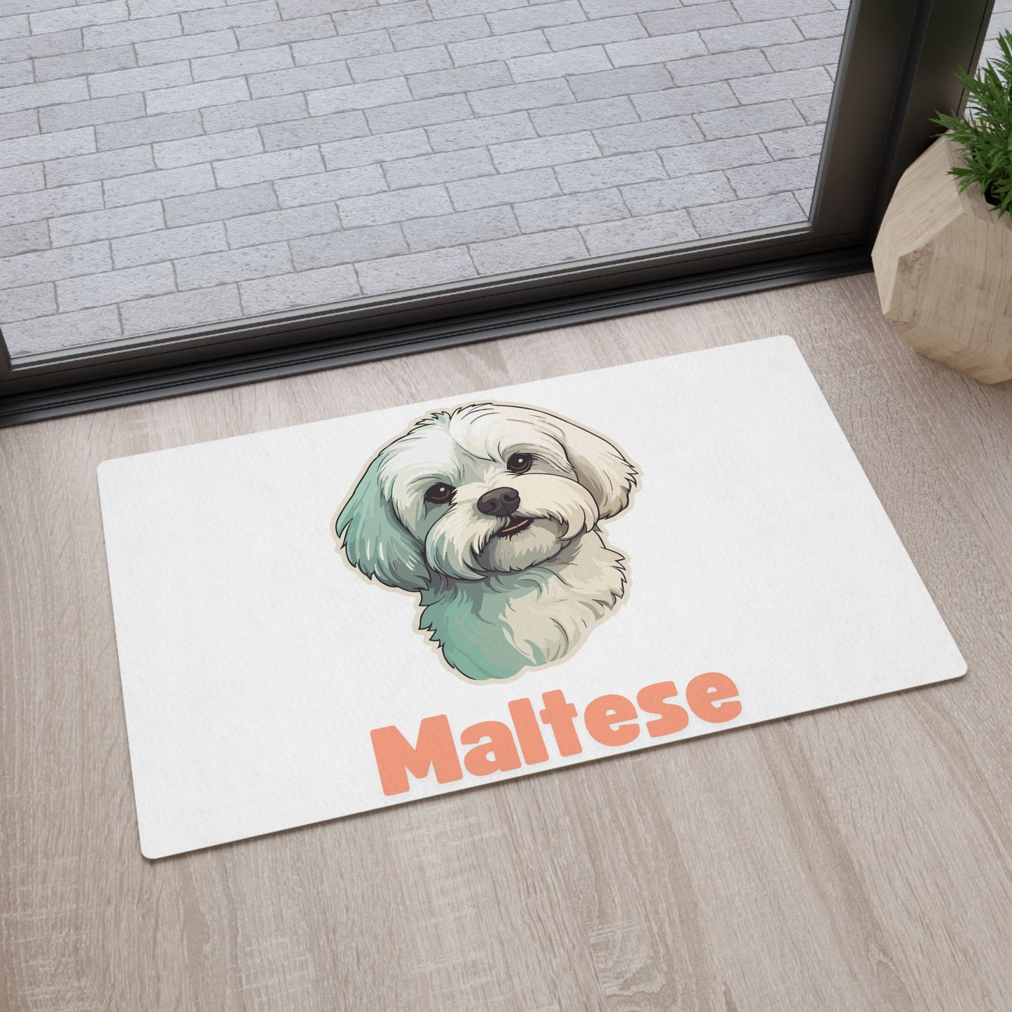 Maltese Pet Mat - Pink