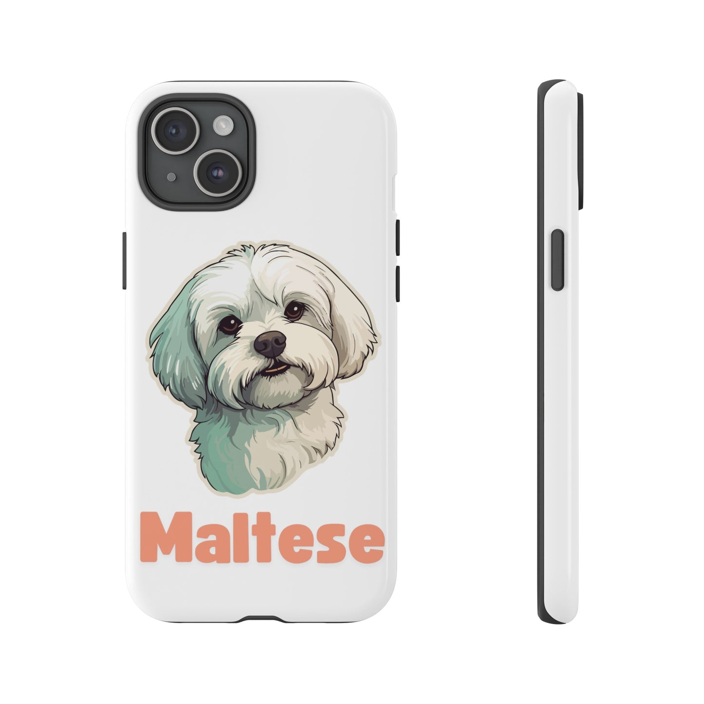 Maltese Tough Phone Case - Pink