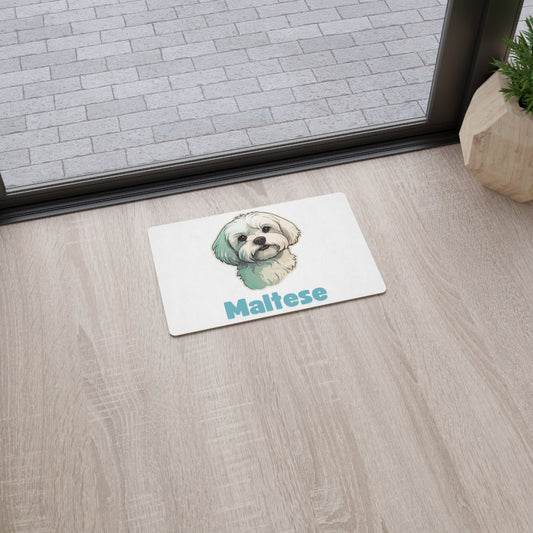 Maltese Pet Mat - Blue