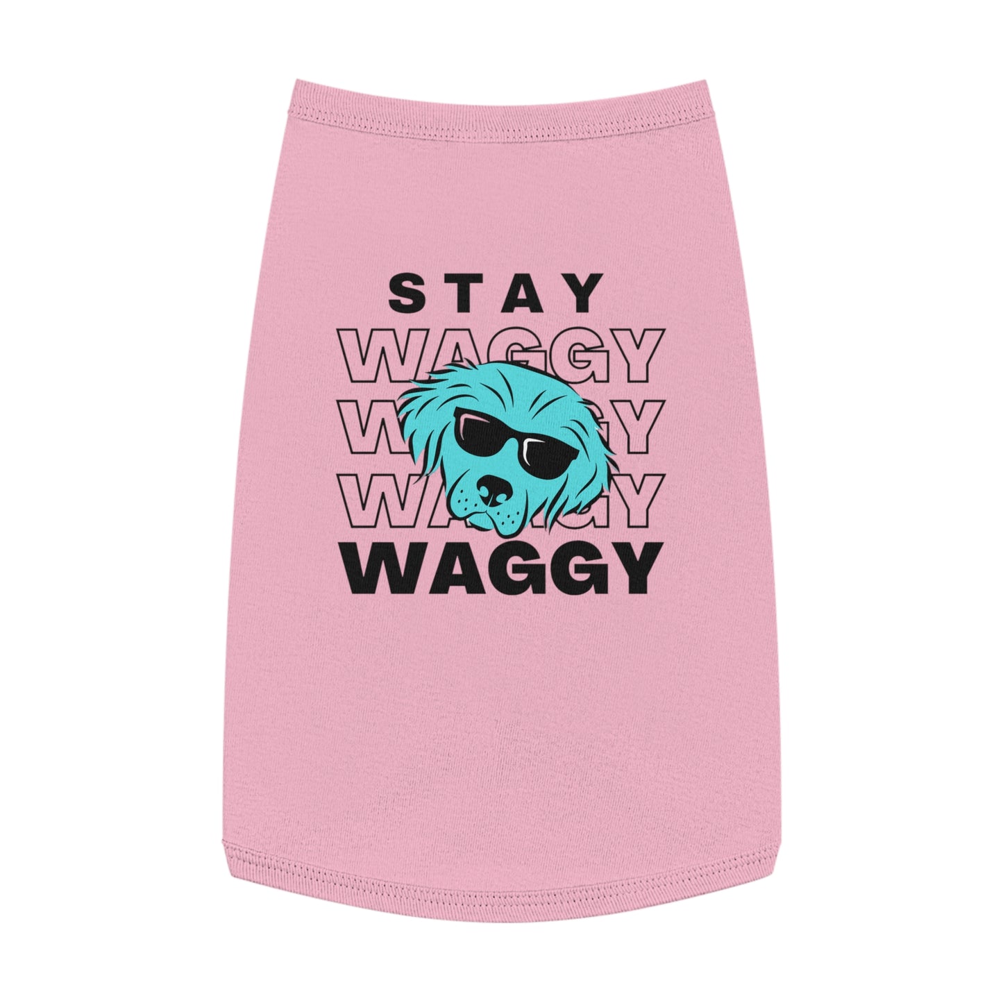 Stay Waggy Dog T-Shirt - Blue