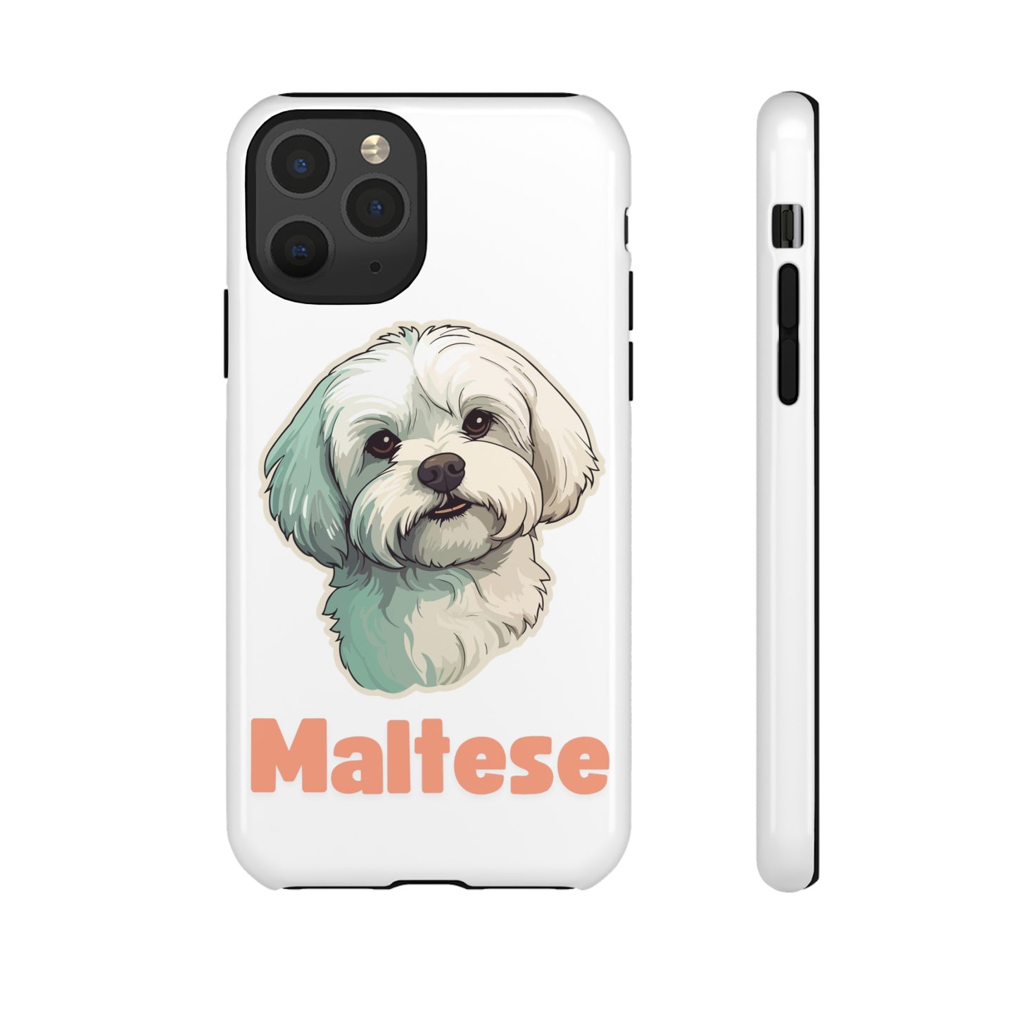 Maltese Tough Phone Case - Pink