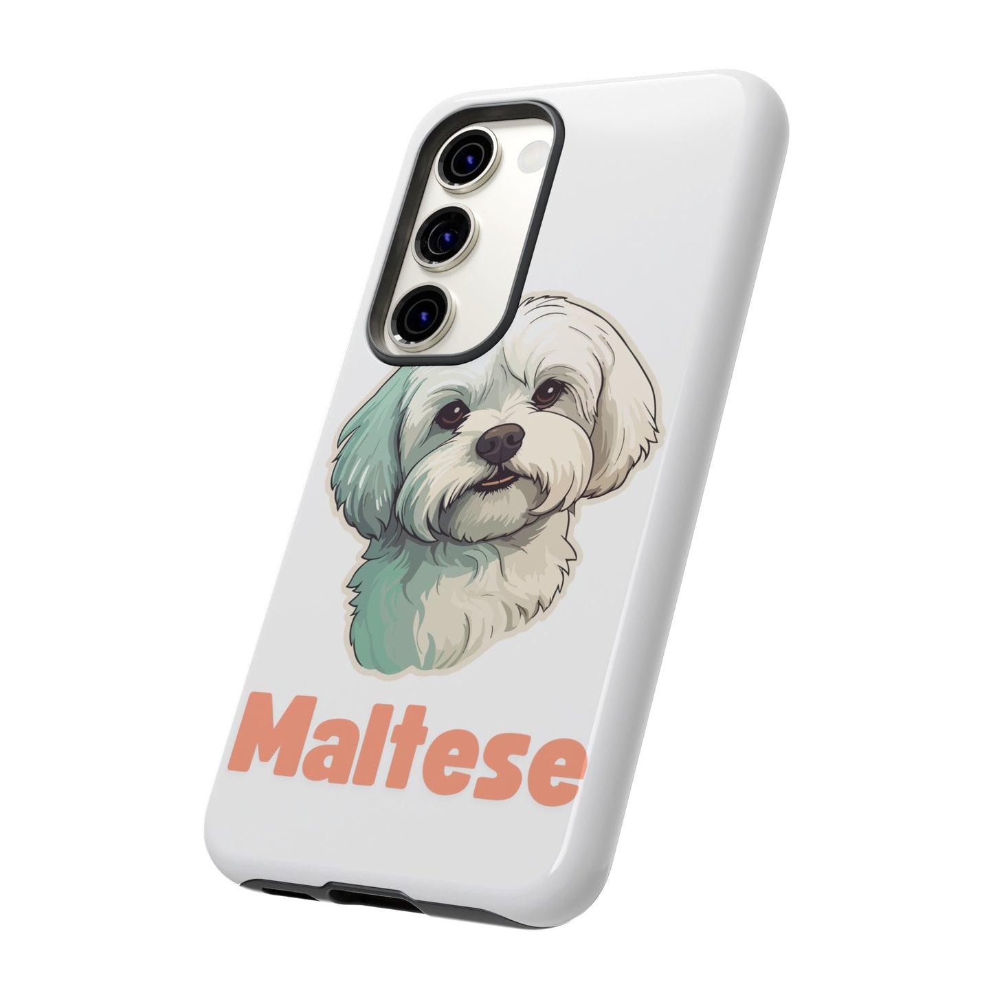 Maltese Tough Phone Case - Pink