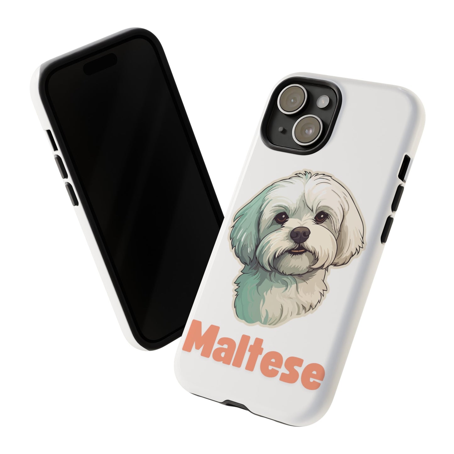 Maltese Tough Phone Case - Pink