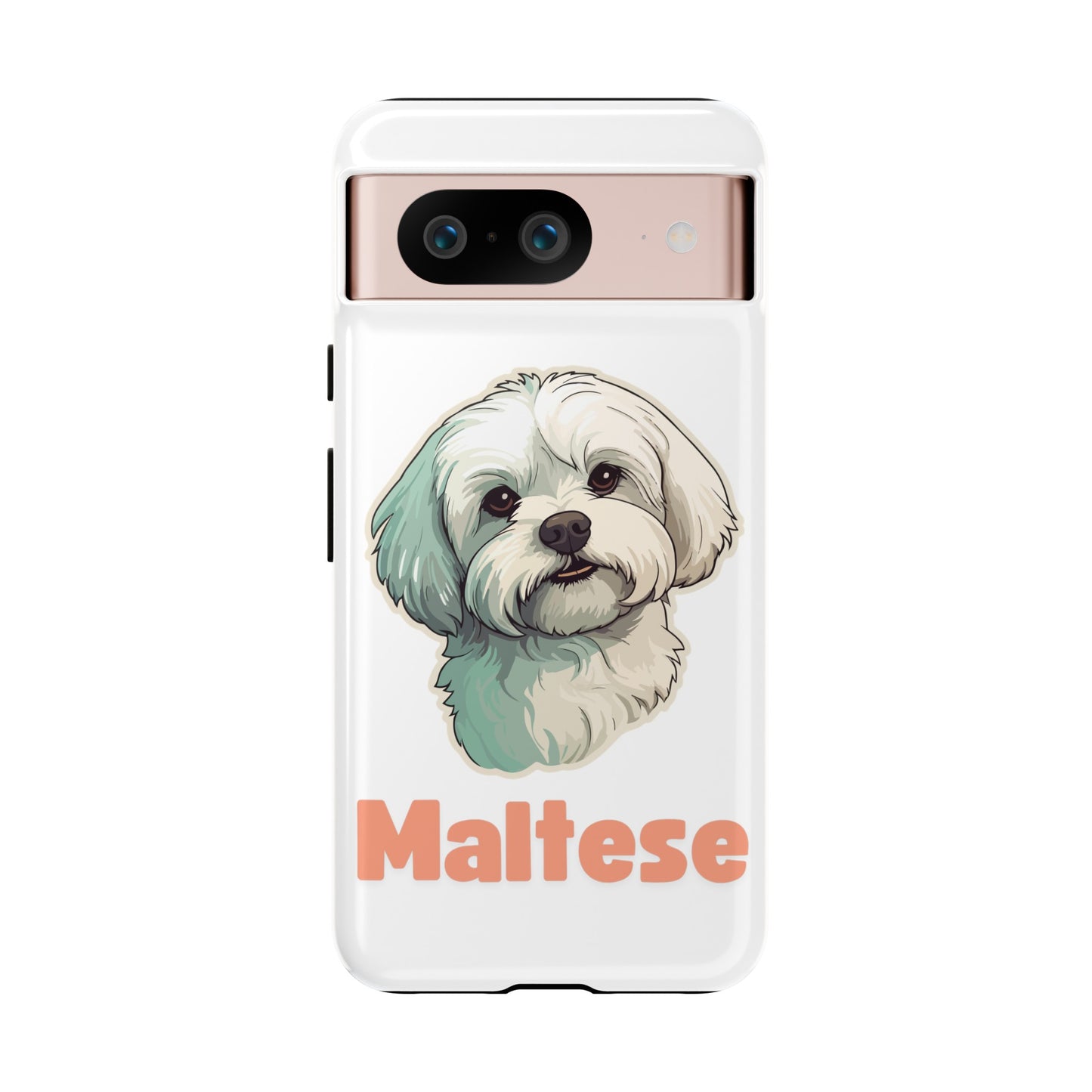 Maltese Tough Phone Case - Pink